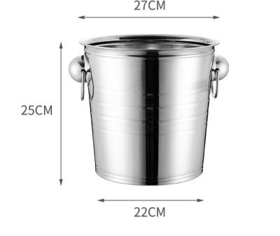 China los envases de acero inoxidables del vino 3L van de fiesta el metal Champagne Bucket en venta