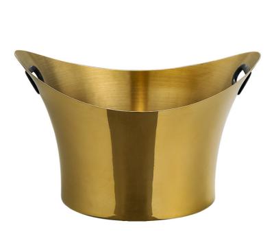 China tipo de acero inoxidable Champagne Chiller Bucket del envase U del vino 3000ml en venta