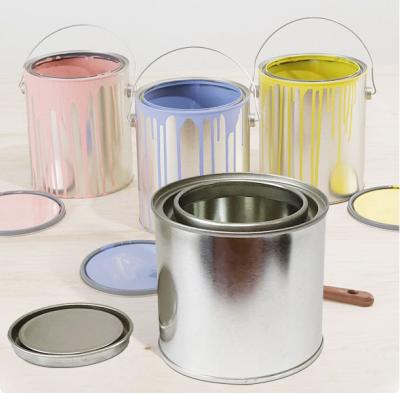 China Steel Bucket Metal Lever Lid Paint Tin Can Custom Size Printing for sale