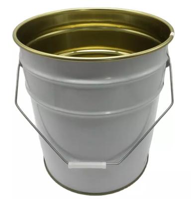 China Conical Shape 20 Liter Metal Paint Bucket Tinplate Barrel for sale