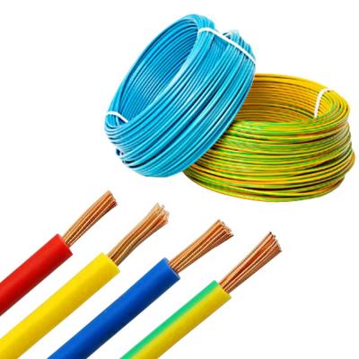 China Flexible Building 300V/500V PVC Copper Cable Electrical Wiring H05V-R H07V-R H05V-K H07 V-K Electrical PVC Insulated Single Core Cable for sale