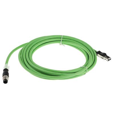 China High Quality Industrial Ethernet Wire Harness M12 RJ45 USB Connection M12 Male Female Plug 4pin 5pin 8pin 12pin Plugs Cable for sale