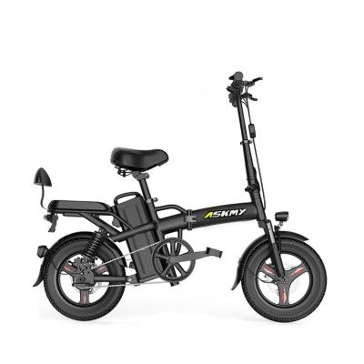 China ASKMY New Arrival 1402 Steel Adult Electric Bike 350W 48V LED Display Motorcycle Adult Electric Times E Bikes for sale