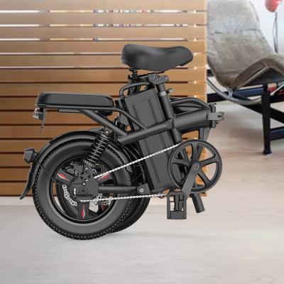 China Hot Selling 2020 New Design 14 Inch Easy Folding Electric Bike 350w Easy Dismountable Steel Replace Battery Lightweight Mini E Bike for sale