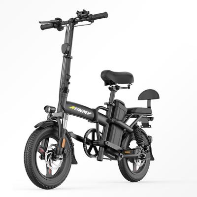 China New Arrivals Warehouse 14inch 48v 350w Electric Bike European Steel Electric Bicycle e Bike Adult Folding Electric Bicycle for sale