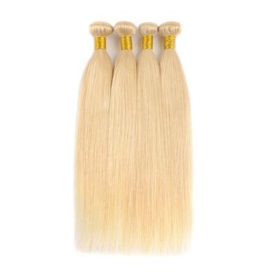 China Factory Wholesale Silky Straight Virgin Human Hair Extensions Brazilian Blonde Hair Vendor 613 Blonde Hair Bundles for sale