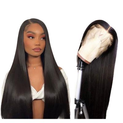 China Straight 13x4 Lace Front Wigs Brazilian Hair 20 Inch Straight Lace Frontal Wigs For Black Woman for sale