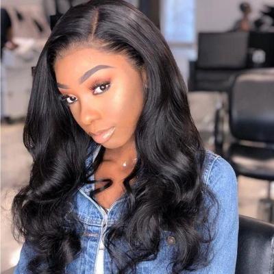 China Brazilian Viennese Body Wave Lace Front Human Hair Wigs For Colored Women Pre Plucked With Baby Hair Natural Hairline Wigs for sale