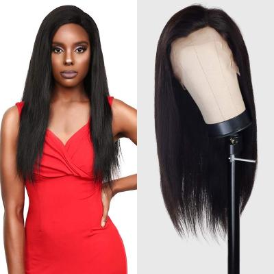 China Long Real Black Straight Wigs 100% Virgin Hair Remi Human Hair Hand Made Straight Full Lace Wig for sale