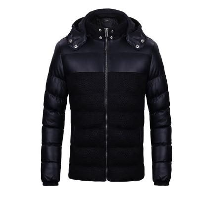 China Sustainable Pinghu FASHION 2019 Chinese Manufacturer OEM Custom Winter Hoodod Waterproof Breathable Polyester Padded Jacket For Men for sale