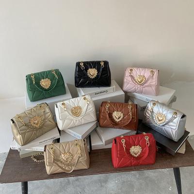 China 2021 New Arrival Wholesale Chain Fashion Bag Messenger Soft Leather Women Purses and Handbags For Ladies for sale