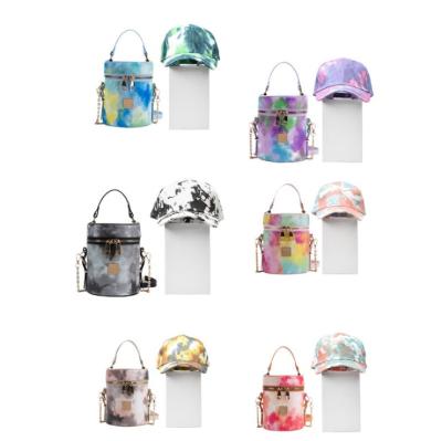 China 2021 Fashion New Arrival Cute Ladies Bucket Hat Handbag Wholesale Link Dyed Girl Hats And Purses Luxury Women for sale