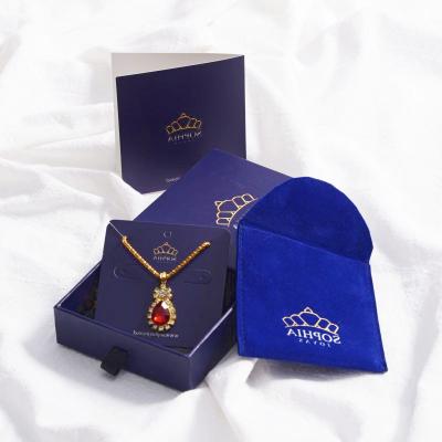 China Jewelry;Necklaces;bracelets;earrings;rings luxury blue paper carton bracelet boxes packaging for sale