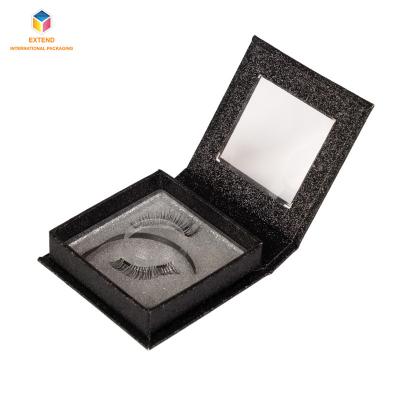 China Recyclable luxury private label custom eyelash packaging box christmas halloween lash book case packaging for sale