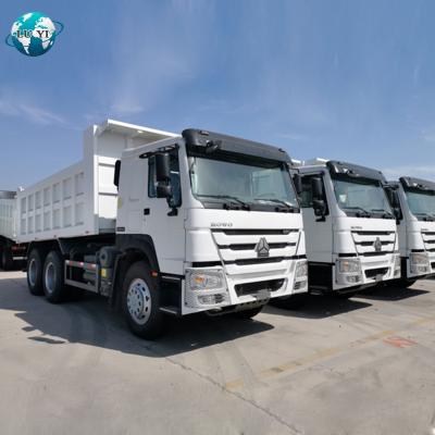 China Howo Truck 6X4 Tipper Dump Truck With Crane For Price > 8L for sale