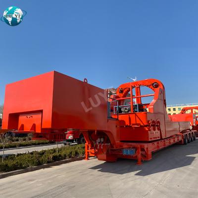 China Semi truck trailer quality wind turbine blade power equipment transport carrier flat bed trailer for sale for sale