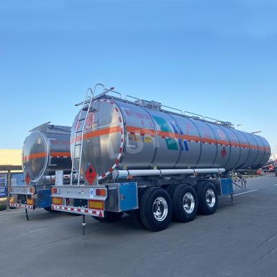 China Truck Trailer Fuel Tank Semi Trailer Stainless Steel Fuel Tank Semi Trailer Fuel Tank Aluminum Trailer 40000l Semi Trailer for sale