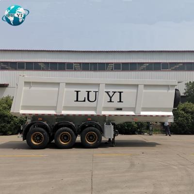 China Truck Trailer 3 Axles Dumper Trailer U Shape Hydraulic Dump Semi Trailer Tipper Rear Semi Trailer for sale