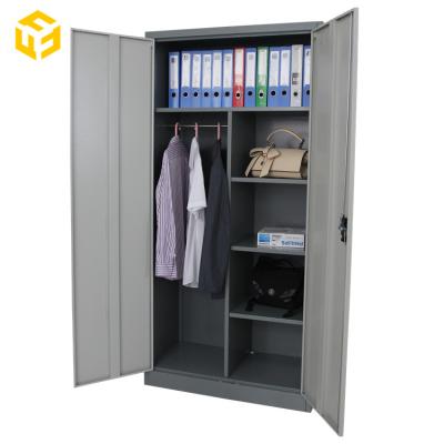 China (Other)Adjustable Steel File Cabinet Clothes Locker Metal Closet Wardrobe Metal Cabinet for sale