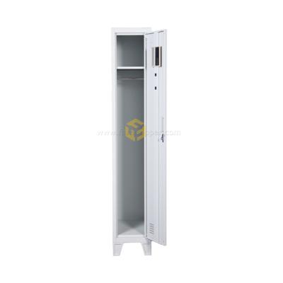 China Modern Single Door School Furniture Student Garment Storage Steel Locker for sale