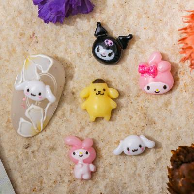 China Nail Art Decoration 100pcs/bag 2021 Popular Plastic Nail Art Decoration Cartoon Plastic Resin Mixed Kawaii To Nail Charms For Nails for sale