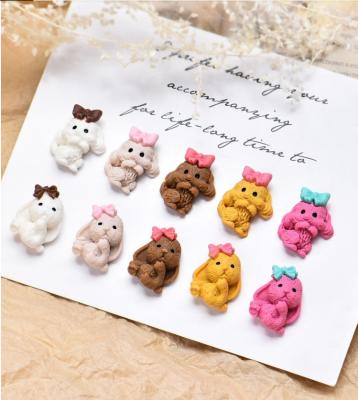 China 12 Grids/Box Trendy Designer Candy Kawaii Nail Charms Diy Nail Art Rabbit 3d Bear Nail Decoration 2021 for sale