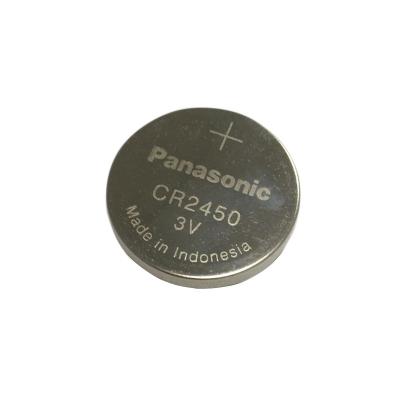 China Non Rechargeable Toys Panasonic CR2450 3V Lithium Button Battery CR2450 Coin Cell for sale