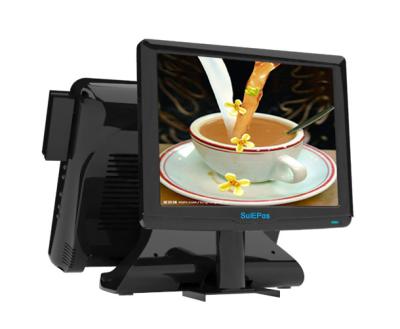 China 1024 x 768 Resolution Touch Screen Pos Machine Double Screen for sale