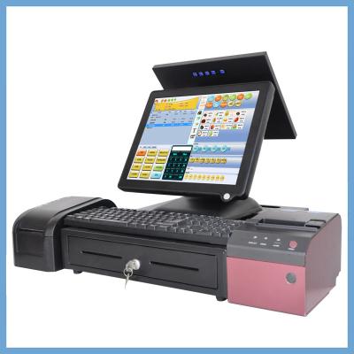 China 5 Wire True Flat Resistance Pos Cash Register With WIFI And MSR 15 Inch for sale