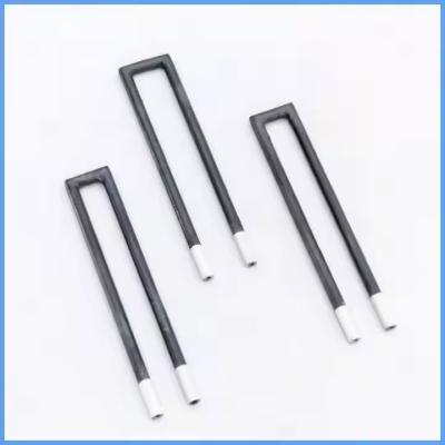 China Straight sic silicone carbide heating rods with cold zone and hotzone silicon carbide element for sale