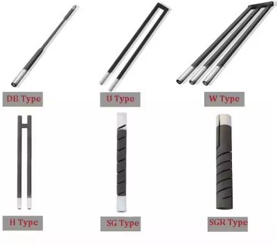 China 1400c U W Rod Shape Type Silicon Carbide Rod Heating Element For Furnace Or Kiln for sale