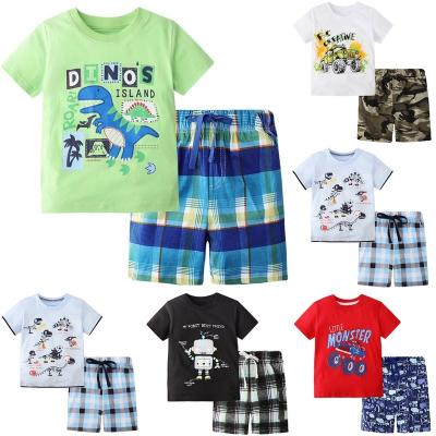 China Casual Factory Wholesale Kids Short Sleeve Animal Short Costume Boys And Girls T-shirts Middle And Little Kids Costume for sale