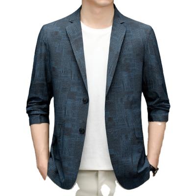 China 2022 casual men's solid color fashion size spring plus size suit and jacket slim and handsome new autumn Korean version of two-button suit for sale