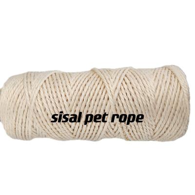 China Cat Scratch Play Sisal Bleach Rope Pet Rope Cat Scratch for sale