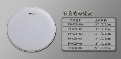 China 16-22” 0.25mm coated drum head (coated) for sale