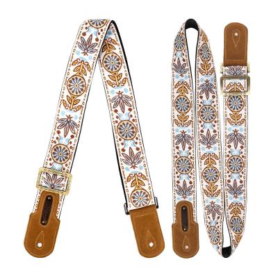 China Vintage Woven M33 Guitar Strap Vintage Woven Collection Strap Set For Acoustic, Bass And Electric Guitars for sale