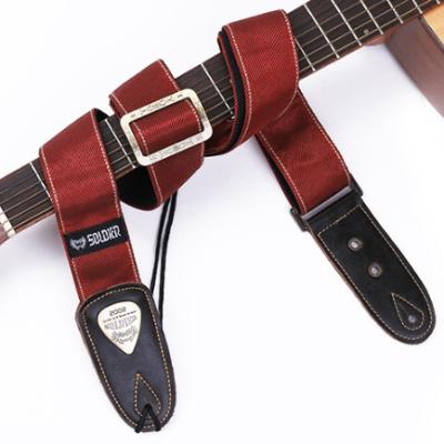 China Folk Twill Cotton Soldier Guitar Strap Guitar Accessories Strap Electric Guitar Strap Shoulder Strap Bass Thrown Rock for sale