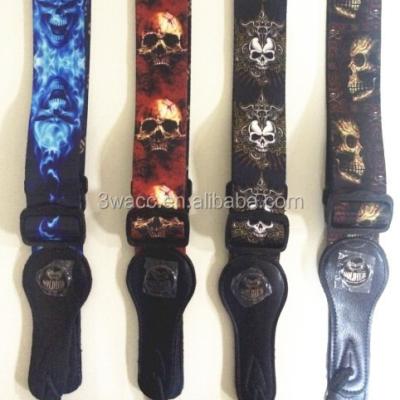 China GUITAR Guitar Strap with Leather Ends Skull Series for sale