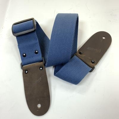 China Modern Design Cotton Material Leather Finishes Adjustable Length Guitar Strap Guitar Accessories for sale