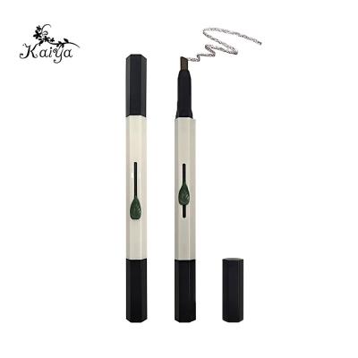 China Waterproof 2 in 1 Main Double Sheet Shape Thin Hexagon Design Makeup Eyebrow Pencil Private Label Custom Vegan Waterproof for sale