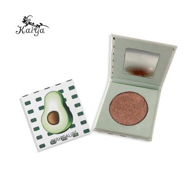 China New Wholesale Waterproof Single Color Eyeshadow Highlighter Bar 35mm Pan Mini Square Glitter Magnetic Vegan Makeup Powder Brown Eye Shadow for sale