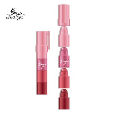 China Fashionable Waterproof Lip Multi Color 4 in One Lipstick Pen Gradient Crayon Unique Lipstick Splice Lipstick for sale