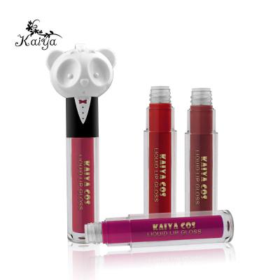 China New Waterproof Makeup Panda Shape Lip Gloss Matte Finishing Cosmetic Lip Lip Gloss Lasting for sale