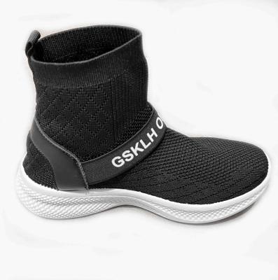 China Fashion Trend High-cut Black Casual Shoes PVC Injection Molding Slip On Shoes For Men for sale