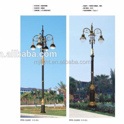 China European garden post road factory price antique style pole street lights for park villa for sale