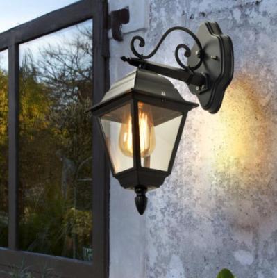 China Outdoor Waterproof Tempered Glass Garden Wall Outdoor Wall Lamp European Wall Lamp for sale