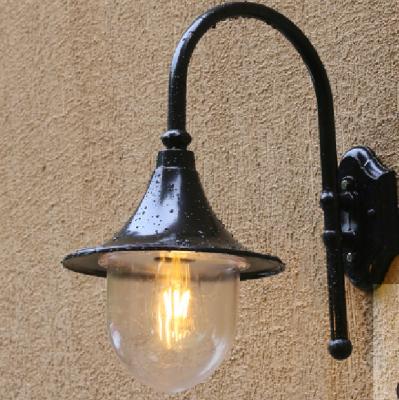 China Outdoor Waterproof Tempered Glass Garden Wall Outdoor Wall Lamp European Wall Lamp for sale