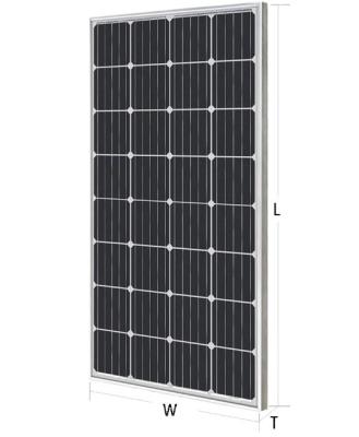 China Solar Power System Mono Solar Panel Monocrystalline PV Module Module Panel Cells Flexible Black For Solar for sale