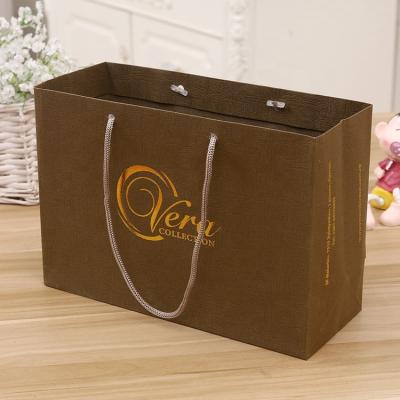 China Wholesale Recyclable Multifunctional Brown Custom Jewelry Gift Paper Bag Logo Jewelry Shopping Bags for sale