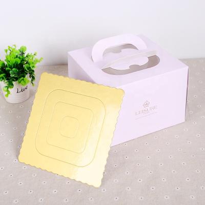 China Wholesale Recyclable Cheap Cardboard Mousse Cake Box Birthday Cake Box Wedding Paper Cake Box for sale